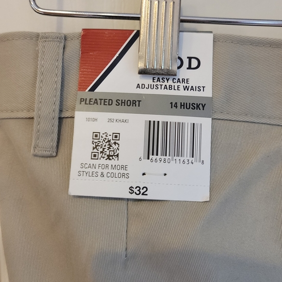 Boys Izod 14husky khaki shorts - Picture 4 of 6